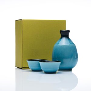 Toruko Blue Sake Set 1